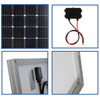 200W Solar Panel 18V Single Polycrystalline Power Generation Panel Photovoltaic Power Generation System Charging Home