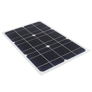 Solar Single Crystal Flexible PET Frosted Laminated Photovoltaic Panel 30W Outdoor Folding Pack Battery Module Power Generation Panel