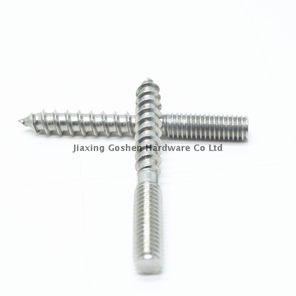 SS304 double thread screw hanger bolt