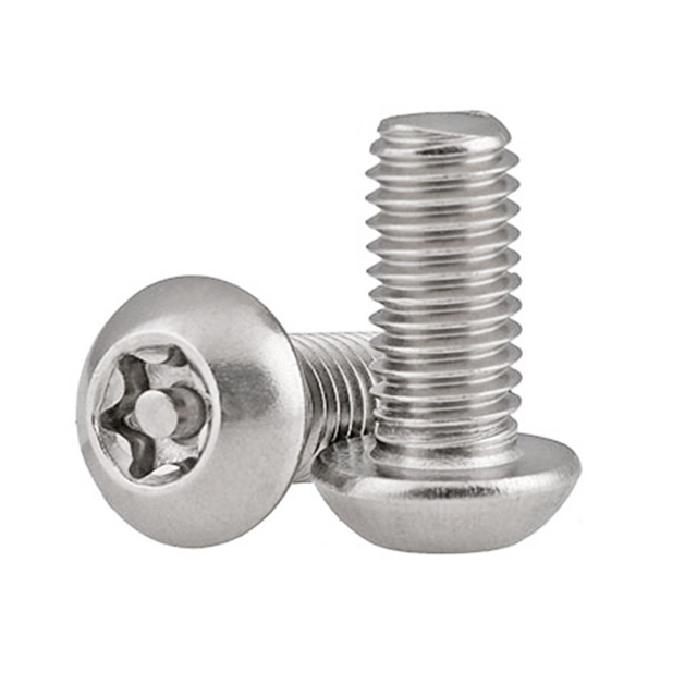  Stainless Steel SS304 Torx Pan Head Security Machine Screw With Pin