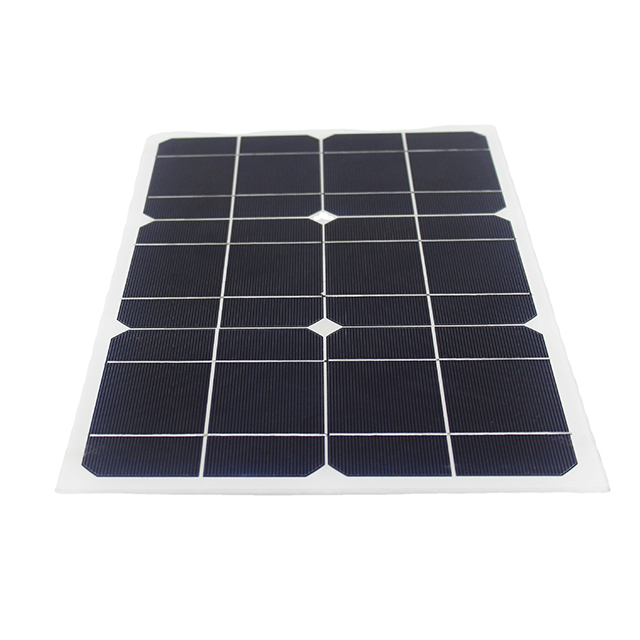 Solar Single Crystal Flexible PET Frosted Laminated Photovoltaic Panel 30W Outdoor Folding Pack Battery Module Power Generation Panel