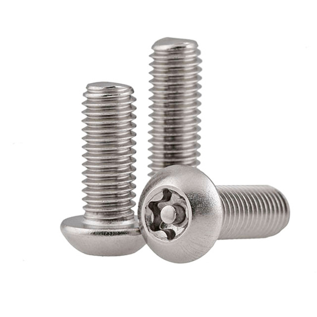 Stainless Steel SS304 Torx Pan Head Security Machine Screw With Pin