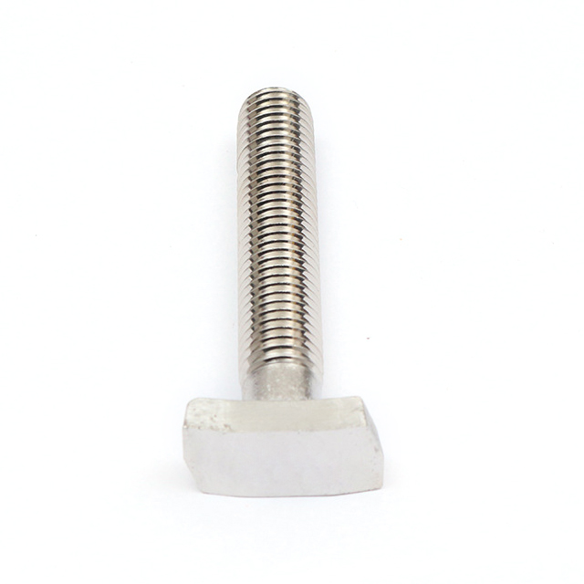 Stainless Steel 304 T Shape Thick Square Head Bolt with Slot