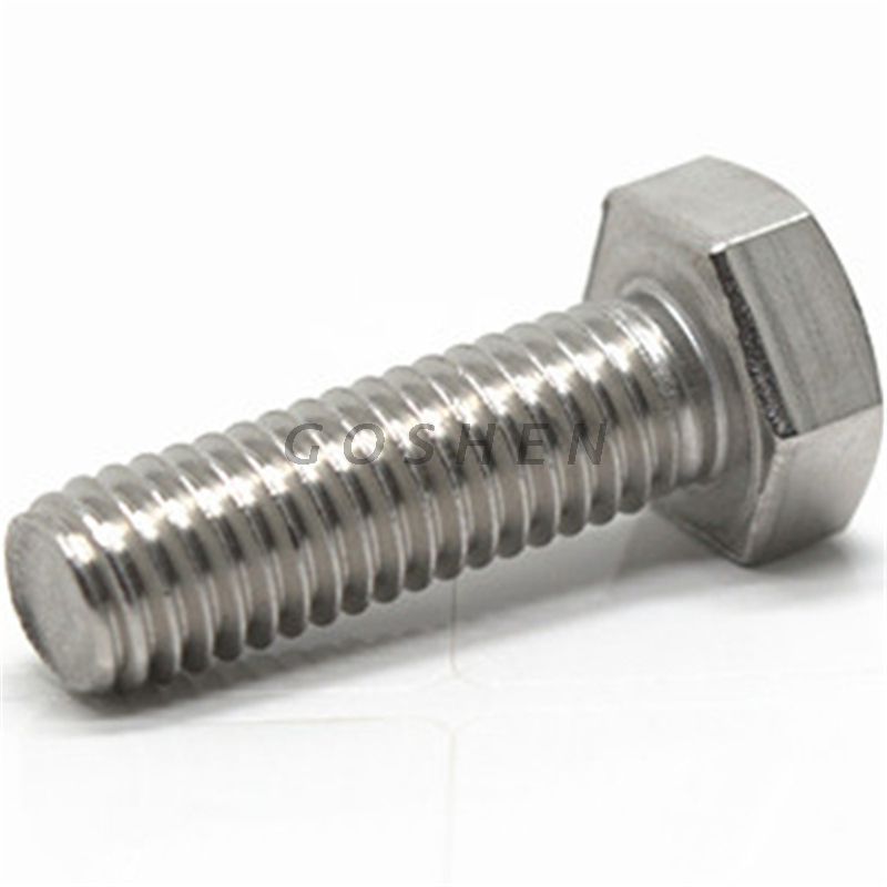 Stainless steel 201 ISO 4017 DIN933 hexagon cap bolt M10*100mm