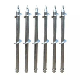 Solar Energy Galvanized Helical Ground Screw Pole Anchor
