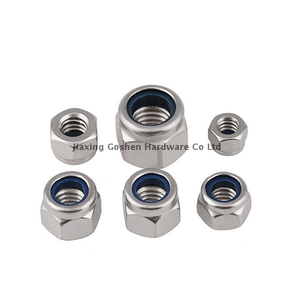 din982 metric stainless steel hex insert self locking nut fastenal for car wheels