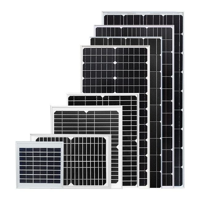 Polycrystalline Single Crystal Glass Solar Panel 10W-150W Solar Power Panel Household 12V18V Photovoltaic Panel