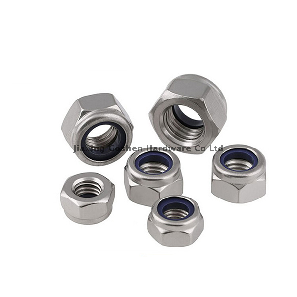 din982 metric stainless steel hex insert self locking nut fastenal for car wheels