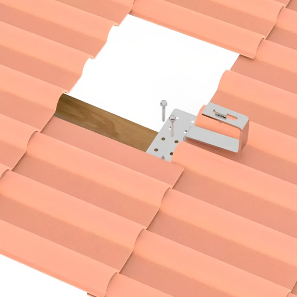 Solar Panel Brackets Roof Mounting Hook Solar Panel Rail Mounting Fixed Bracket with Matching Fasteners