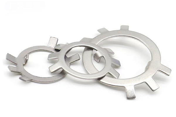 Stop washers for round nuts
