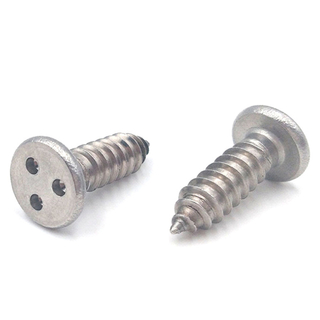 Stainless Steel 304 Plain Three Point Anti-theft Self Tapping Screw