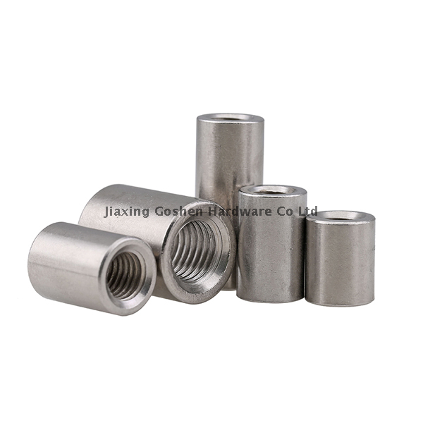 m10 metric stainless steel round coupling lock nut