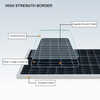 200W Solar Panel 18V Single Polycrystalline Power Generation Panel Photovoltaic Power Generation System Charging Home