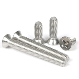 DIN 965 Metric Polished Stainless Steel Countersunk Machine Screws