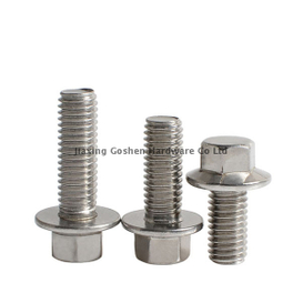 M12 1.25 X 40 Stainless Steel Full Thread Hex Head Flange Bolts for Wood