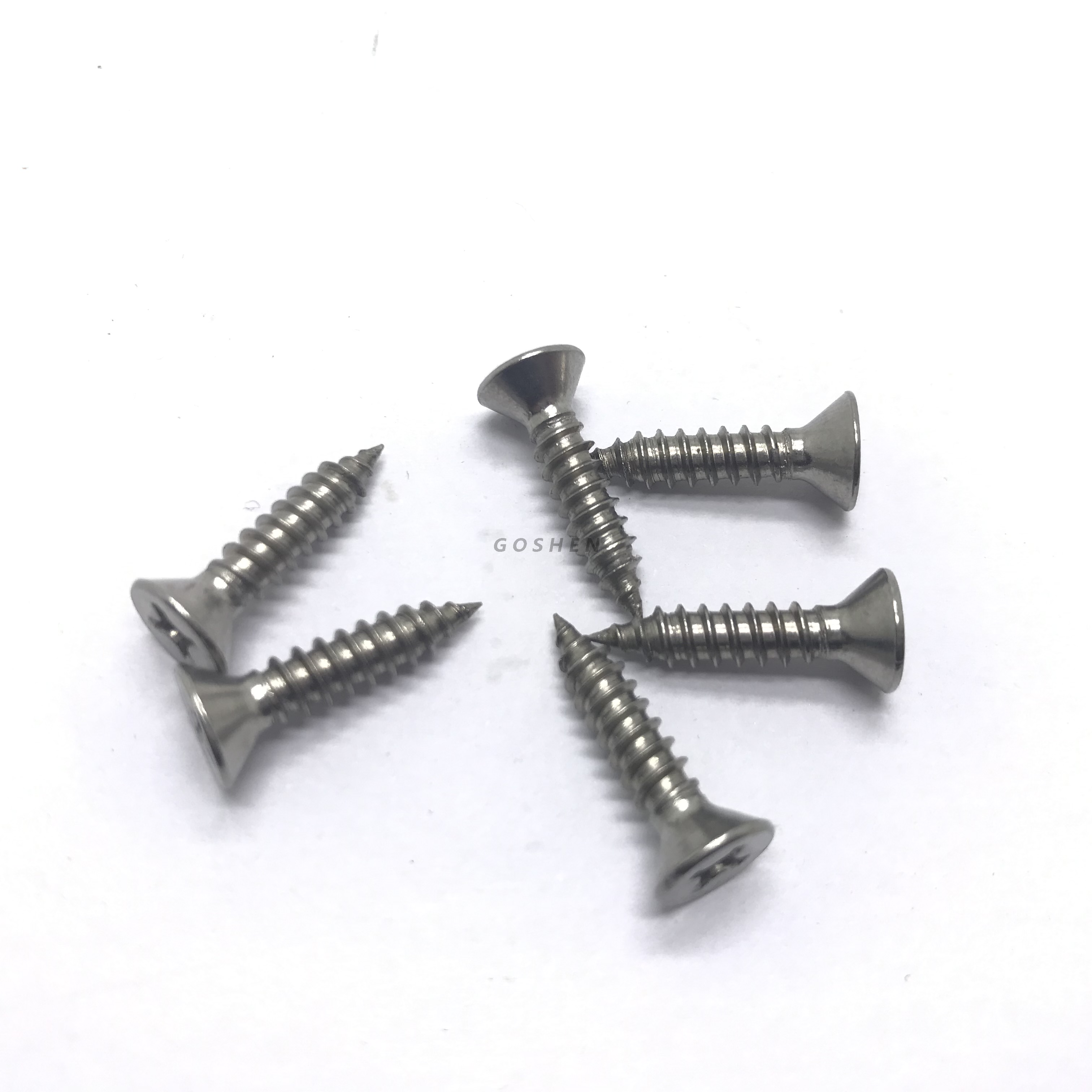 Stainless Steel Bi Metal 201 304 316 St3.5-St6.3 Flat Phillips Self Tapping Screw