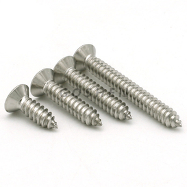 Stainless Steel 304 A2-70 Slotted Countersunk Head Tapping Screws 