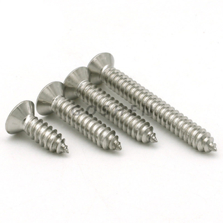 stainless steel 304 a2-70 Slotted countersunk head tapping screws 