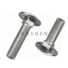 Stainless Steel 316 Fine Thread M6 Metric Carriage Bolt 