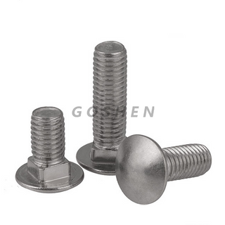 Stainless Steel Round Head Square Neck M6 Carriage Bolt 