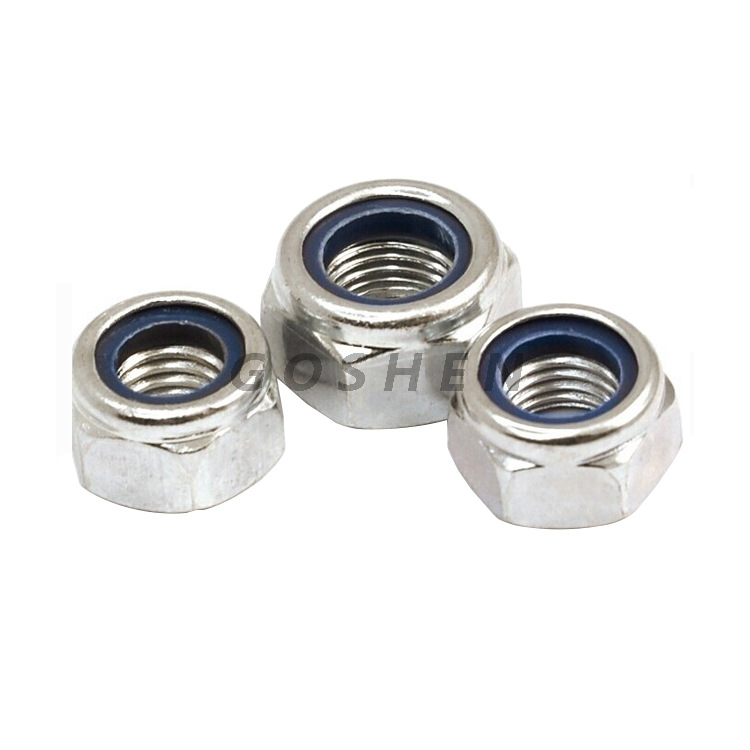 Din985 stainless steel Prevailing Torque Type Hexagon Thin Nuts With Non-Metallic Insert 