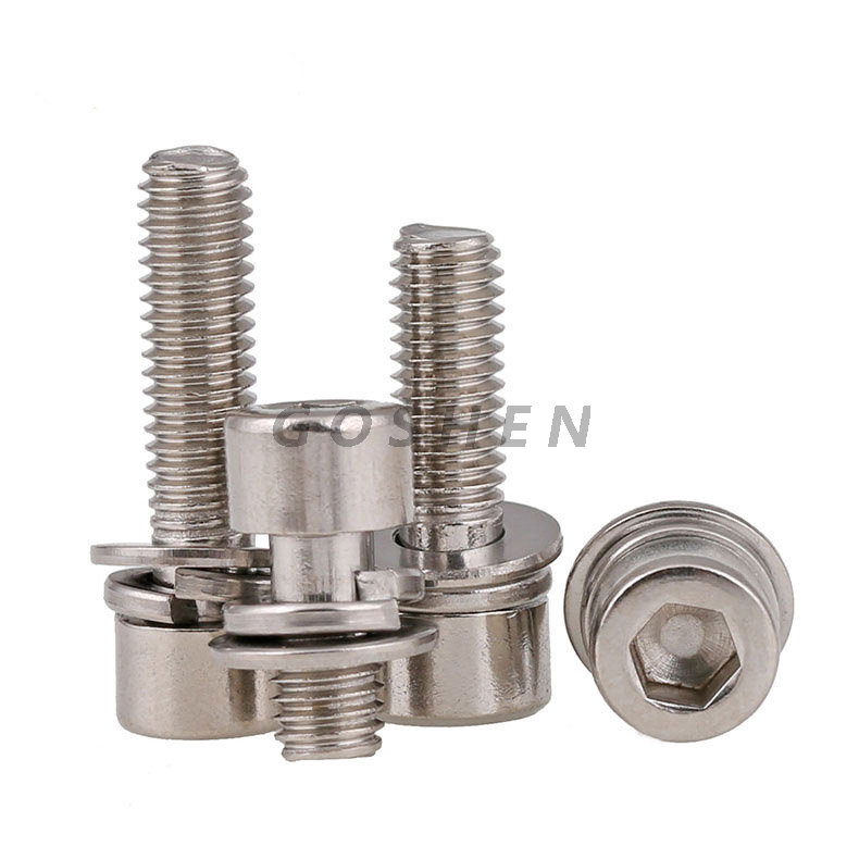 stainless steel 304 316 316L Hexagon socket screw with washer