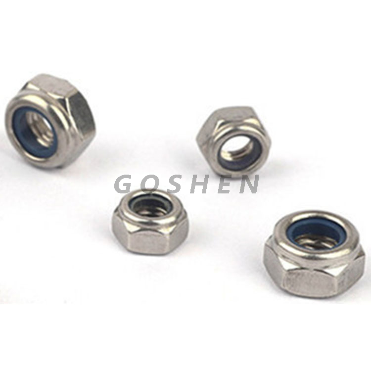Din985 stainless steel Prevailing Torque Type Hexagon Thin Nuts With Non-Metallic Insert 