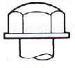Raised Hexagon Washer Head bolt