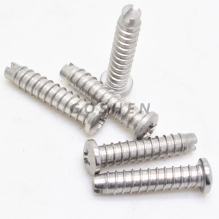Stainless Steel PHILLPS Head Slotted End Self Tapping Screw 
