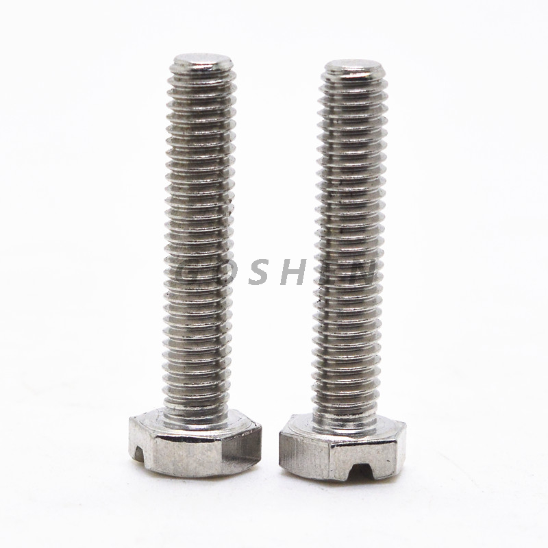 Stainless Steel POZI Drive Head Slotted Hexagon Screw