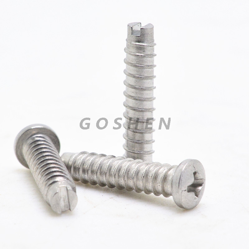 Stainless Steel PHILLPS Head Slotted End Self Tapping Screw 