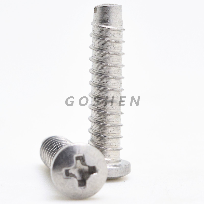 Stainless Steel PHILLPS Head Slotted End Self Tapping Screw 